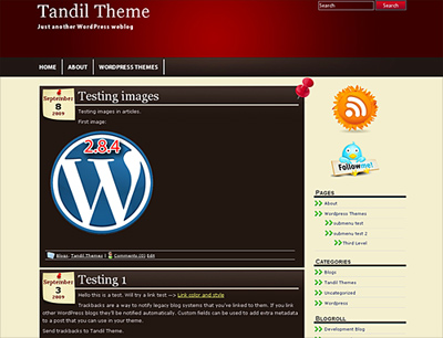 New WordPress Theme Tandil